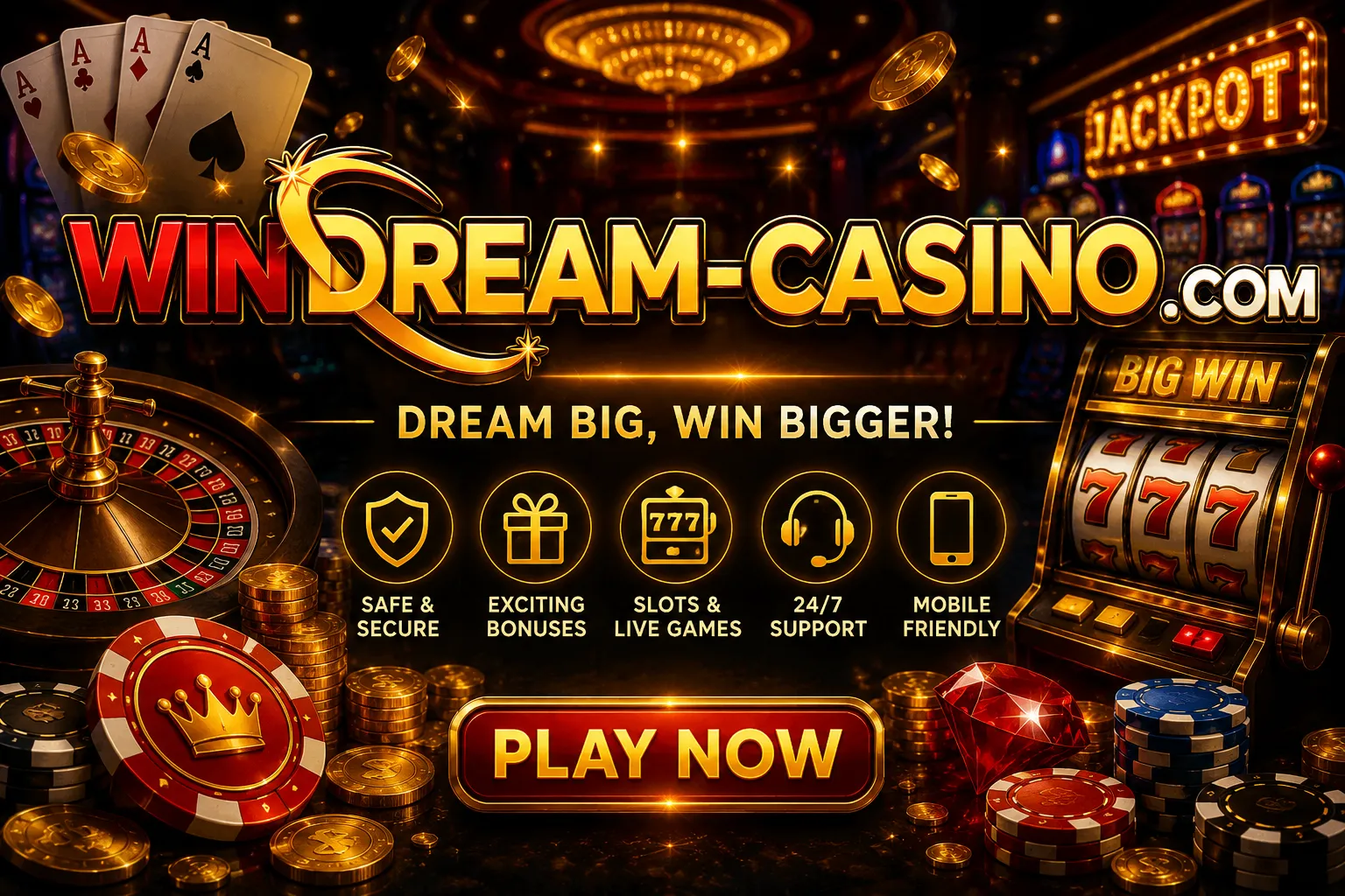 windream Dream big, win bigger at Windream-Casino